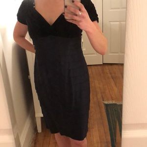 Jones New York midnight blue cocktail dress